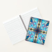 Blauw Sierlijk Notitieboek (Binnen)