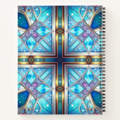 Blauw Sierlijk Notitieboek (Achterkant)