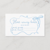 Blauw sierlijke boog golvend Hoeveel bogen in de p Informatiekaartje (Voorkant)