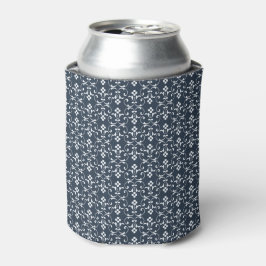 Blauw sierpatroon blikjeskoeler