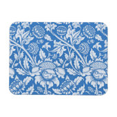 blauw sierpatroon, populair magneet (Horizontaal)