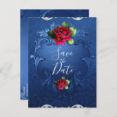 Blauw  Sierrozen Red Red Red Red Red Red Red Save  Aankondigingskaart (Voorkant / Achterkant)