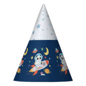 blauw-sinaasappel Astronaut Panda – Ruimte Thema v Feesthoedjes (Links)