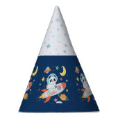 blauw-sinaasappel Astronaut Panda – Ruimte Thema v Feesthoedjes (Rechts)