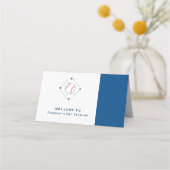 Blauw Sinaasappel Bar Mitswa Baseball Ticket Zitpl Plaatskaartje (Achterkant)