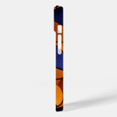 blauw sinaasappel basketbal team kleuren meisjes j Case-Mate iPhone case (Achterkant / Links)