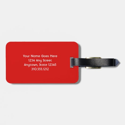 Blauw sinaasappel bewolkt zonsondergang foto aange bagagelabel (Achterkant horizontaal)