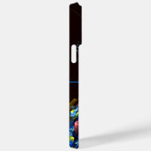 Blauw Sinaasappel Bloemen Modern Abstract Kunstpat Case-Mate iPhone Case (Achterkant / Rechts)