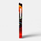 Blauw Sinaasappel Bloemen Modern Abstract Kunstpat Case-Mate iPhone Case (Achterkant / Links)