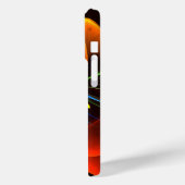 Blauw Sinaasappel Bloemen Modern Abstract Kunstpat Case-Mate iPhone Case (Achterkant / Links)