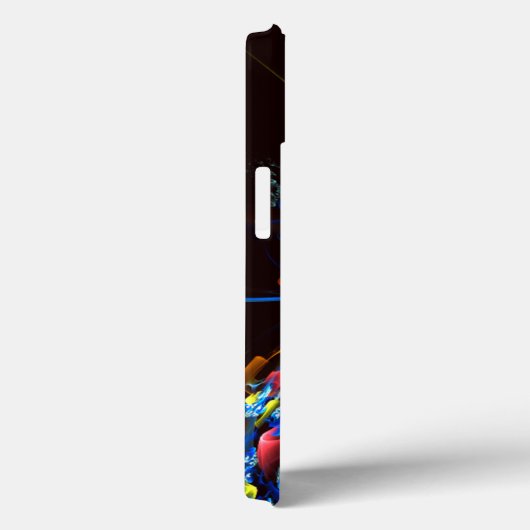 Blauw Sinaasappel Bloemen Modern Abstract Kunstpat Case-Mate iPhone Case (Achterkant / Rechts)