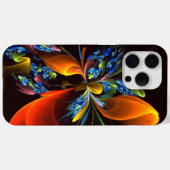Blauw Sinaasappel Bloemen Modern Abstract Kunstpat Case-Mate iPhone Case (Achterkant (horizontaal))