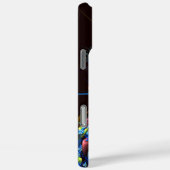 Blauw Sinaasappel Bloemen Modern Abstract Kunstpat Case-Mate iPhone Case (Achterkant / Rechts)