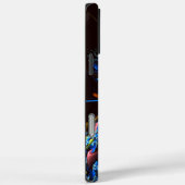 Blauw Sinaasappel Bloemen Modern Abstract Kunstpat Case-Mate iPhone Case (Achterkant / Rechts)