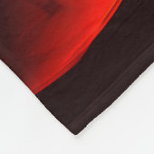 Blauw Sinaasappel Bloemen Modern Abstract Kunstpat Fleece Deken (Hoek)