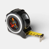 Blauw Sinaasappel Bloemen Modern Abstract Kunstpat Rolmaat (Hoek)