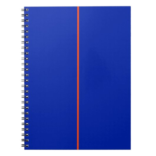 Blauw & Sinaasappel CUSTOM Notitieboek (Voorkant)