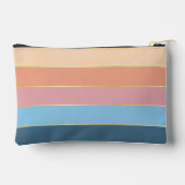 blauw sinaasappel Custom Summer Color Block Stripe Etui (Achterkant)