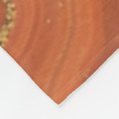 Blauw Sinaasappel en Goud Geode-Geïnspireerd Fleece Deken (Hoek)