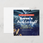 Blauw Sinaasappel Feestzaal Vrijgezellenavond Uitn Kaart (Voorkant / Achterkant)