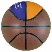 Blauw Sinaasappel gepersonaliseerde basketbal (Rechts)