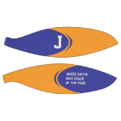 Blauw Sinaasappel gepersonaliseerde basketbal (Panelen)