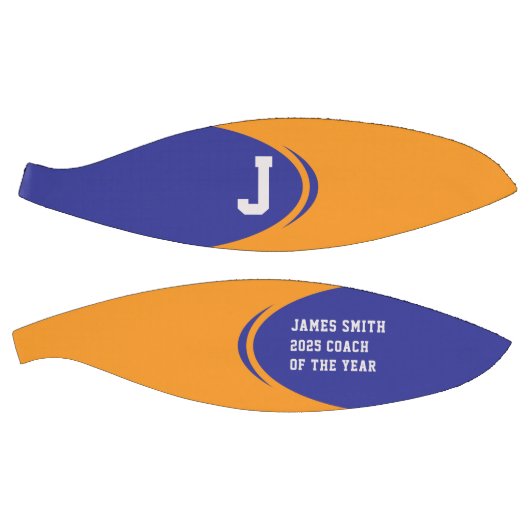 Blauw Sinaasappel gepersonaliseerde basketbal (Panelen)