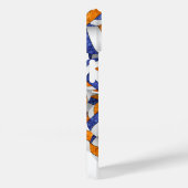 Blauw sinaasappel monogram meisjesvolleyballenpatr Case-Mate iPhone case (Achterkant / Rechts)