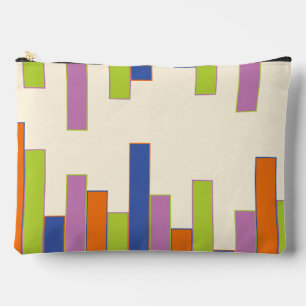 Blauw, Sinaasappel, Paarse, Groene en Cream Rechth Etui