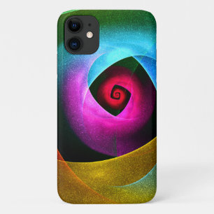 Blauw Sinaasappel Roze Moderne Abstracte Kunst Pat Case-Mate iPhone Case