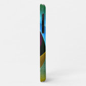 Blauw Sinaasappel Roze Moderne Abstracte Kunst Pat Case-Mate iPhone Case (Achterkant/links)