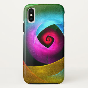 Blauw Sinaasappel Roze Moderne Abstracte Kunst Pat Case-Mate iPhone Case