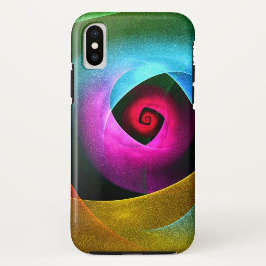 Blauw Sinaasappel Roze Moderne Abstracte Kunst Pat Case-Mate iPhone Case (Achterkant)