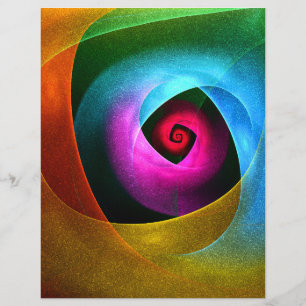 Blauw Sinaasappel Roze Moderne Abstracte Kunst Pat Flyer