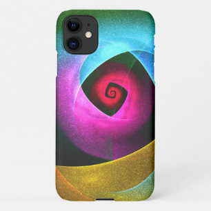 Blauw Sinaasappel Roze Moderne Abstracte Kunst Pat iPhone 11 Hoesje