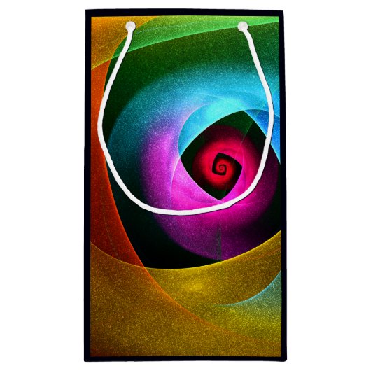 Blauw Sinaasappel Roze Moderne Abstracte Kunst Pat Klein Cadeauzakje (Achterkant)