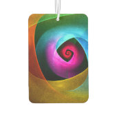 Blauw Sinaasappel Roze Moderne Abstracte Kunst Pat Luchtverfrisser (Achterkant)