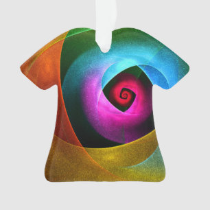 Blauw Sinaasappel Roze Moderne Abstracte Kunst Pat Ornament