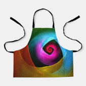 Blauw Sinaasappel Roze Moderne Abstracte Kunst Pat Schort (Voorkant)