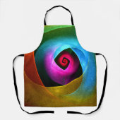 Blauw Sinaasappel Roze Moderne Abstracte Kunst Pat Schort (Voorkant)