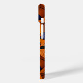 Blauw sinaasappel team kleuren basketbal sportpatr Case-Mate iPhone case (Achterkant / Links)