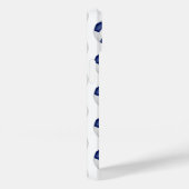 Blauw sinaasappel voetballen patroon monogram Case-Mate iPhone case (Achterkant / Rechts)