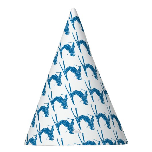 Blauw-skier Feesthoedjes (Rechts)