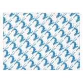 Blauw-skier Tafelkleed (Voorkant (Horizontaal))