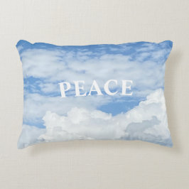 BLAUW SKY CLOUDS FOTO ACCENT PILLOW KUSSEN