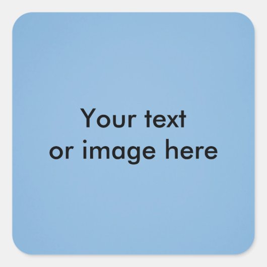 Blauw-sky-fotosjabloon wissen vierkante sticker (Voorkant)