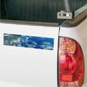 BLAUW SKY PUFFT CLOUDS RUIMTEFOTOGRAFIE WALLPAPERS BUMPERSTICKER (Op Truck)