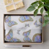 blauw slagpapier tissuepapier (Geschenk)