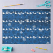 Blauw Slape- en rendierpapier voor de kerstman Tissuepapier (Craft)