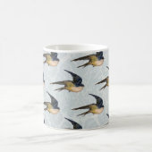  blauw slibvogelpatroon koffiemok (Center)